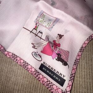 Burberry 🐕 Vintage Nova Check Dainty Cotton Bandana Scarf